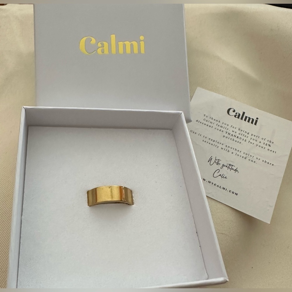 CalmiRing - gold - in box - worn once!